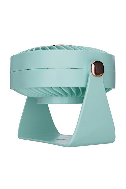 Wexta Taşınabilir Şarjlı Masaüstü Ev Ofis Araç Soğutucu Oynar Başlık Fan Pervane Vantilatör