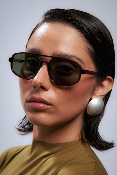 Bilge Karga Robert Brown Green Sunglasses