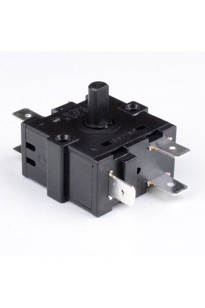 GÜMRÜK BEY T100/55 16A 250V AC سخان مروحة عالمي ومفتاح دوار للفرن (6 أرجل)