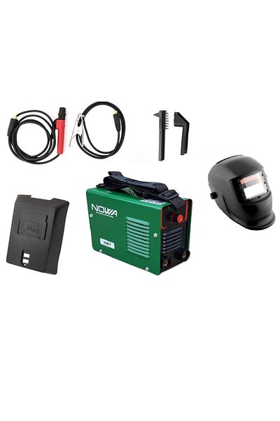 NOWA Set Invertor sudura MMA 250 A, accesorii incluse, electrozi 1.5-5 mm +Masca de sudura heliomata