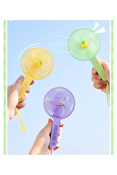 JUNGLEE Mini 3 Kademeli El Fanı Taşınabilir Şarjlı Vantilatör