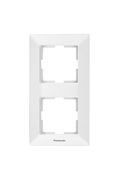 PANASONIC Cadru vertical cu 2 canale, alb, Arkedia Slim