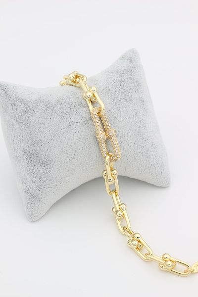 XUPING JEWELRY Style Pearl/Xuping Jewelry Point Zircon Stone Model Bracelet