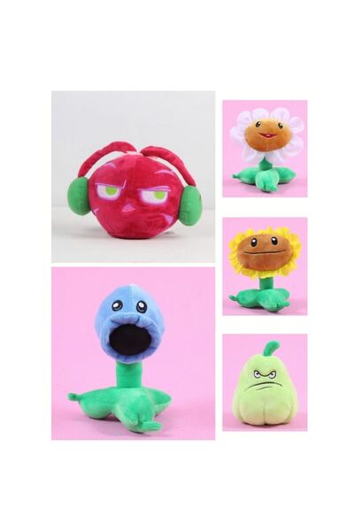 OEM Set 10 Plush Toys Plants vs Zombies, multicolor, 15 cm