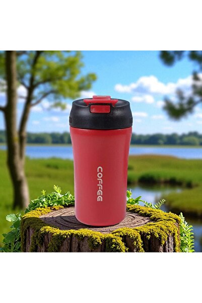 Kuzey Tacı Stainless Steel Double Layer Thermos 480 ml Red