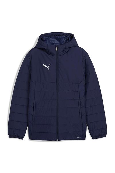 Puma Teamadditions Hooded Padded Jacket 65979506 Men's Navy Blue Sports Coat