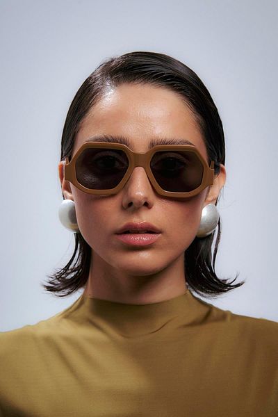 Bilge Karga Lunoya Brown Black Sunglasses