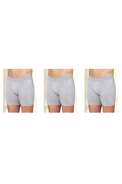 İki Yıldız Men's Lycra Cotton Combed Boxer 3 Pack 12020