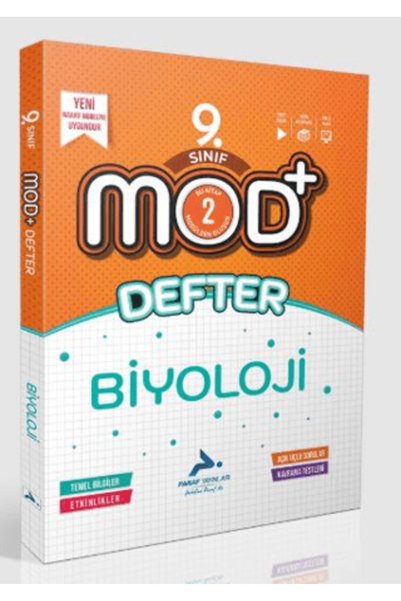 paraf yayınları Paraf 9. Sınıf Mod Biyoloji Defter
