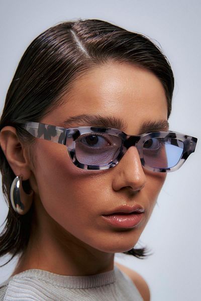 Bilge Karga Nomi Zebra Blue Sunglasses
