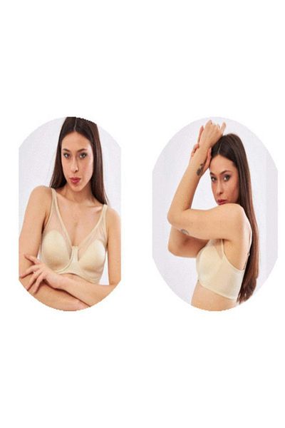 miss ayza içten gelen şıklık Σουτιέν MissAyza Ten Fenetta με τούλι με κάλυμμα B Cup Super Lifting