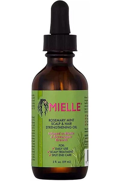 mielle organics Rosemary Mint Scalp & Hair Strengthening Oil With Biotin And Essential Oils, Nourishing Treat