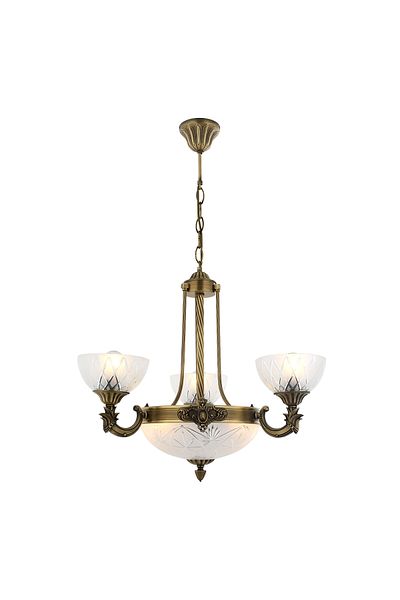 HubRom Lustra HubRom, YENI LOST 5003-3040-52 65x65xHmax95 cm 3xE27-60W + 3xE14-40W Antiq