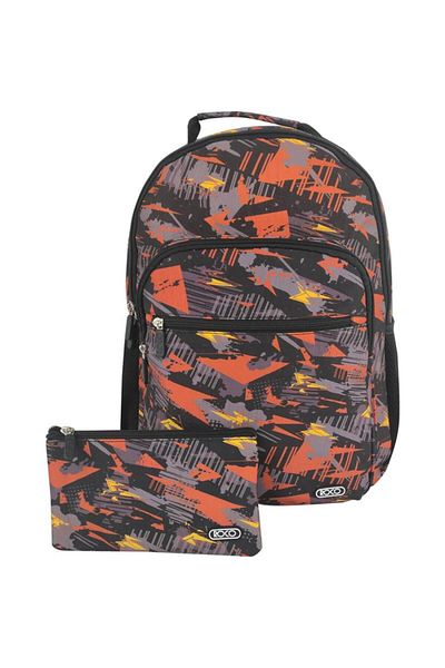 Roco Camouflage Abstract Design Backpack with Accessory