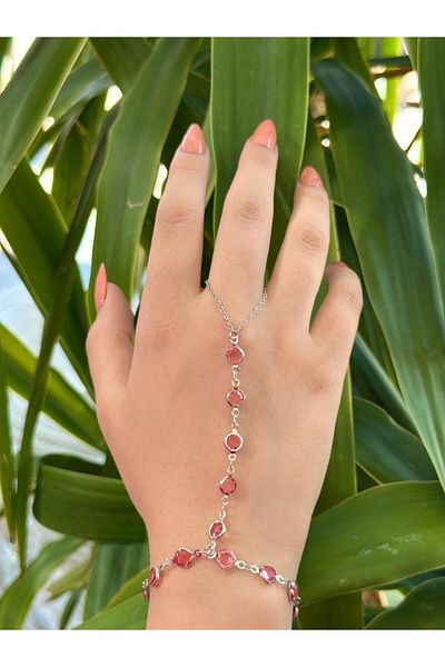 BY YASİN TOPÇU Rose Garden” Pink Stone Hand Chain