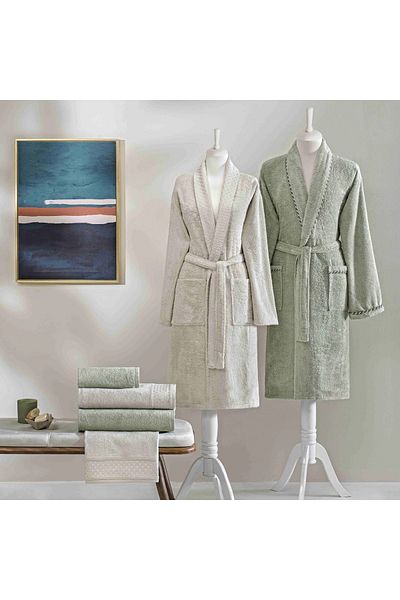 Taç ΝΕΑ ΣΕΖΟΝ BAMBOO CLASSIC FAMILY SET VELLA (ΠΕΤΡΑ - ΠΡΑΣΙΝΟ)