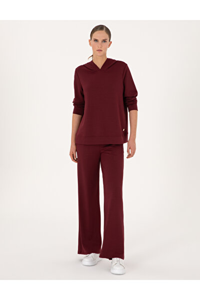 Pierre Cardin Vişne Flare Fit Modal Karışımlı Eşofman Altı 50314962-VR223