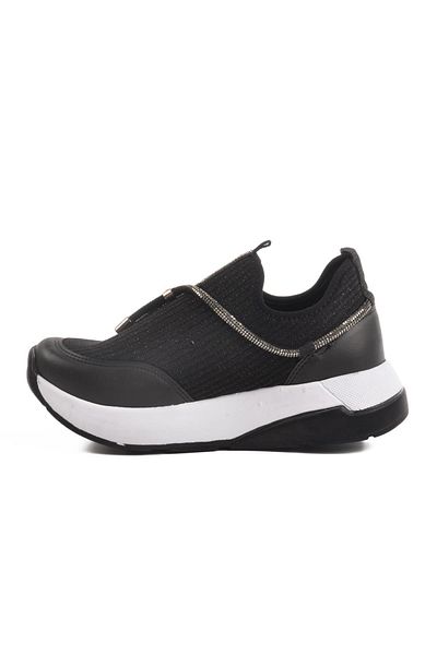 WALKWAY 702498 Z Black-White Women's Stone Casual Shoes