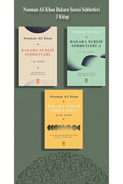 Timaş Yayınları Bakara Suresi Sohbetleri 3lü Set Nouman Ali Khan