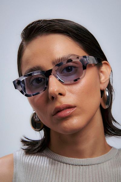 Bilge Karga Nomi Zebra Blue Sunglasses