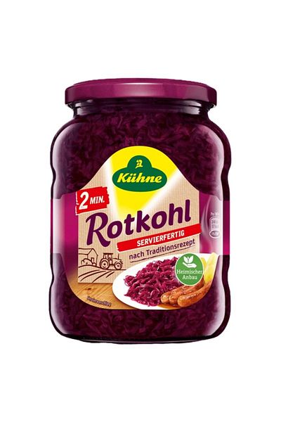 Kühne Kuhne mancare de varza rosie 700g, gata in 2 minute, import Germania