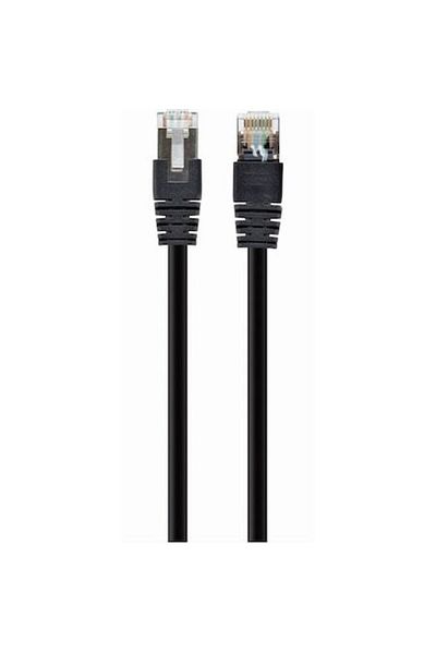 Gembird Cablu S/FTP Cat6a, LSZH, cupru, 0,5 m, negru, AWG27, dublu ecranat