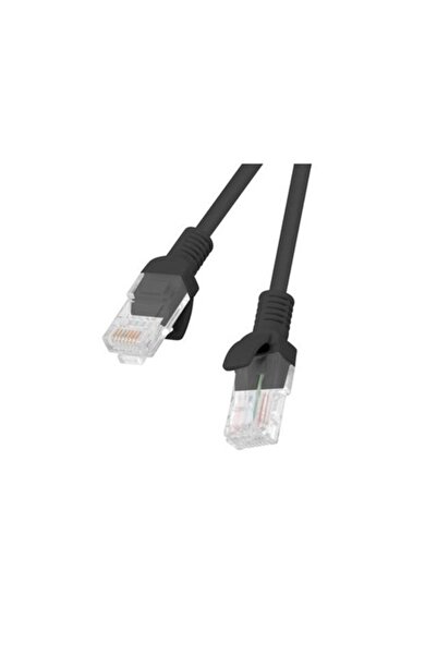Lanberg Cablu de conectare RJ45 cat. 5e UTP 0.5m negru, pachet de 10