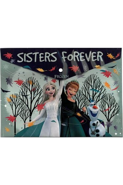 Frocx Licensed Frozen A4 Snap File Sisters Forever