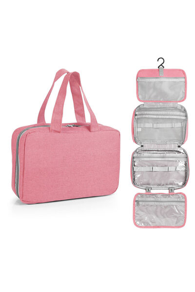 COOYA Toiletry Bag Travel Cosmetic Bag with Hanging Hook Unisex Water-resistant Organizer for Makeup