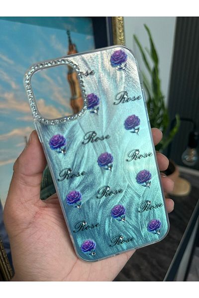 m.tk moveteck حافظة هاتف iPhone 16 Plus بإطار كاميرا وخلفية هولوغرام ثلاثية الأبعاد وغطاء ملون عاكس للضوء