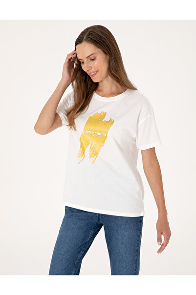 Pierre Cardin Λευκό T-shirt Κανονικής Εφαρμογής 50307109-VR013