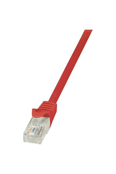 LogiLink Cablu UTP Cat6, cupru-aluminiu, 1 m, rosu, AWG24, CP2034U