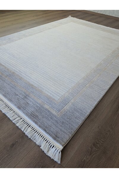 Dinarsu Halımark Yakut | Beyaz Gri Gold Akrilik Halı | Salon Mutfak Antre 739...