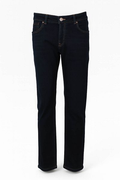 trender Pantaloni pentru bărbați din pânză bleumarin 70046
