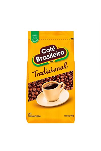 Cafe Brasileiro (Glütensiz) Geleneksel Filtre Kahve (ÖĞÜTÜLMÜŞ KAHVE) 500 gram