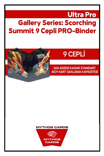 Mythos Cards Ultra Pro - Gallery Series: Scorchi̇ng Summi̇t 9 Pocket Pro-Binder