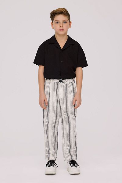 Nebbati Boy Striped Trousers