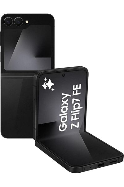 Samsung Galaxy Z Flip7 FE, Black, 256GB Storage, 8GB Memory, Pocketable Foldable Design, 50MP Camera