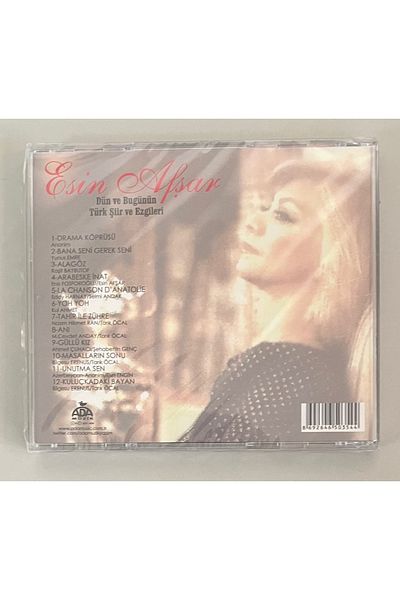 Ada Müzik Esin Afşar Turkish Poetry and Melodies of Yesterday and Today Cd (Zero Period Printing Cd in Gelatin)