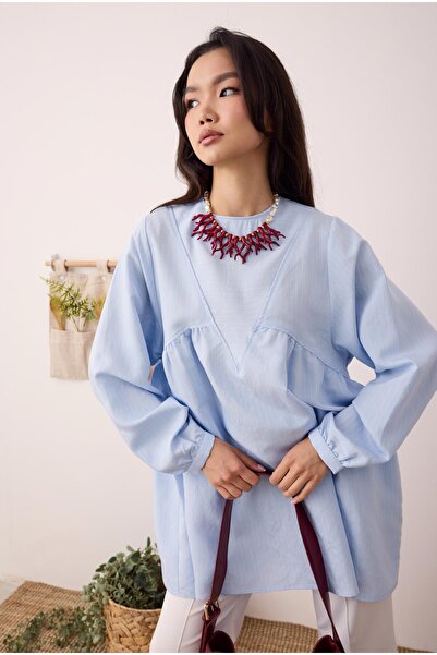 HEQA V Panama Tunik Açık Mavi