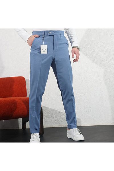 hello7 Pantaloni din țesătură cu limbă scurtă, eleganti și confortabili, de calitate premium pentru bărbați, potriviti pentru orice mediu