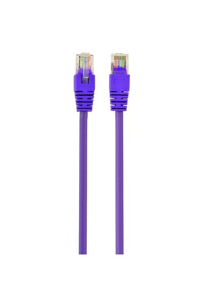 Gembird Cablu UTP Cat5e, cupru-aluminiu, 1m, violet, AWG26, PP12-1M/V