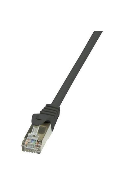 LogiLink CABLU DE PATCH FTP Cat6, cupru-aluminiu, 3 m, negru, AWG26, ecranat