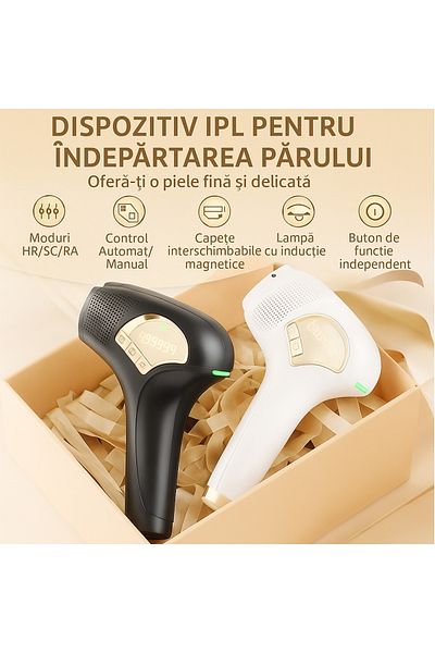 OEM IPL Epilator BHRL-15 Ice Cooling – Permanent Hair Removal, Skin Regeneration, Anti-Acne – 9 Steps, 3 Modes