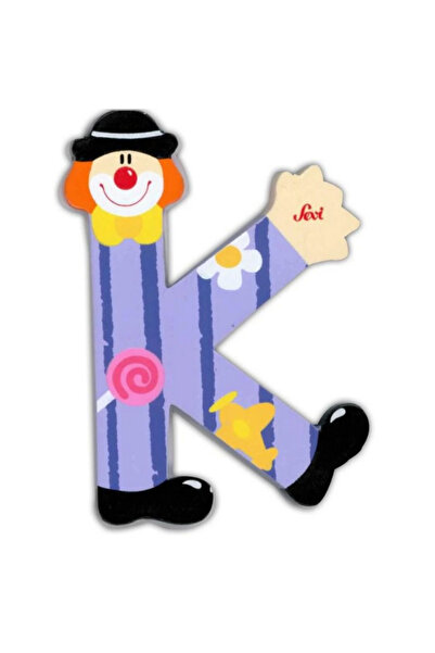 NW NessiWorld نيسي وورلد المهرج الخشبي الحرف K