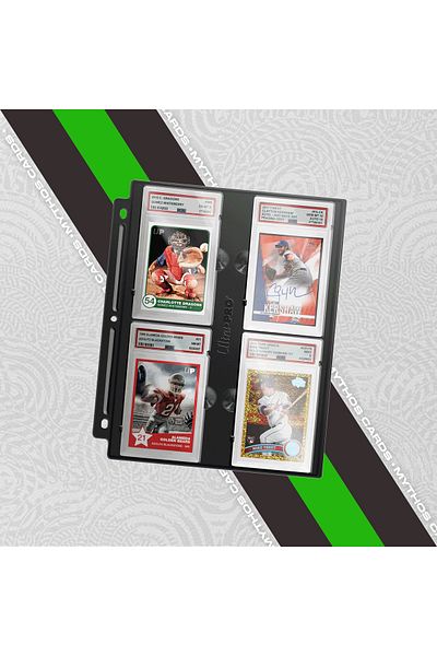 Mythos Cards Ultra Pro - Black Psa Graded Card Protection Sheet