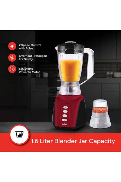 Sanford Sanford 2-in-1 Blender and Grinder, 1.6L, 650W, Model SF6842BR, Green