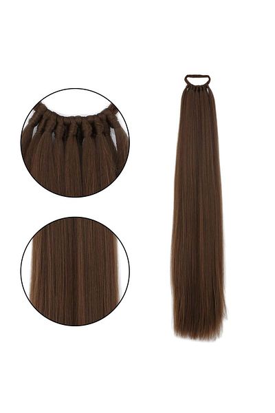 Wovna Rubber Buckle Ponytail Plain / Auburn