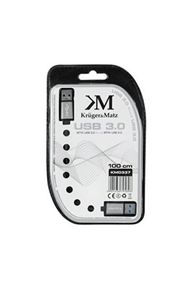Kruger&Matz Cablu USB A mascul la USB A mascul, 1 m,
