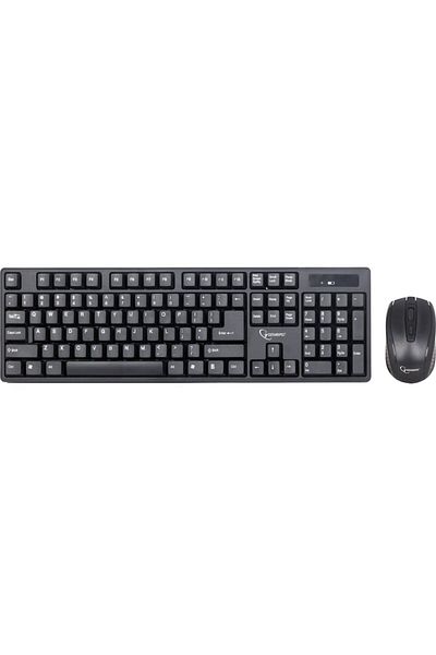 Gembird Kit tastatură + mouse KBS-W-01, Wireless, Negru